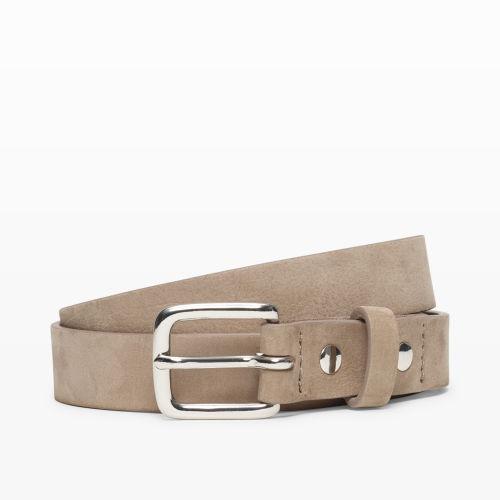 Club Monaco Color Brown Skinny Suede Belt In Size 38