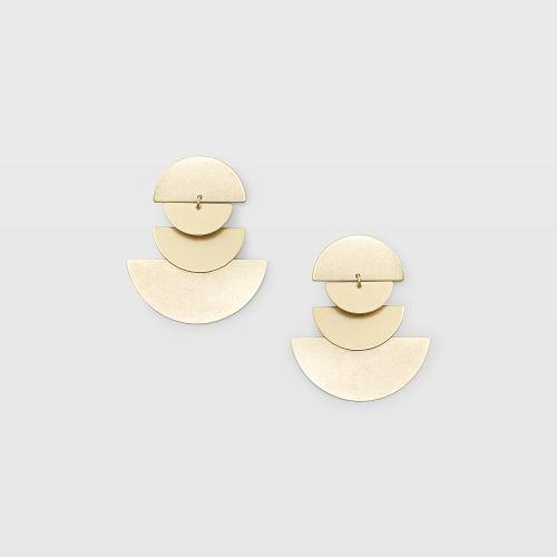 Club Monaco Color Gold Geo Statement Earring
