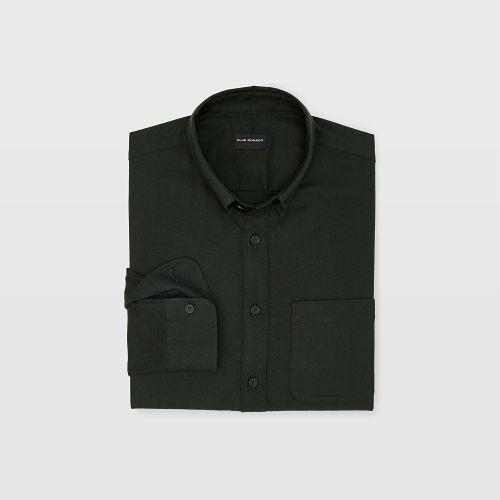 Club Monaco Color Green Slim Flannel Shirt