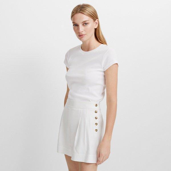 Club Monaco Blanc De Blanc Lettee Short