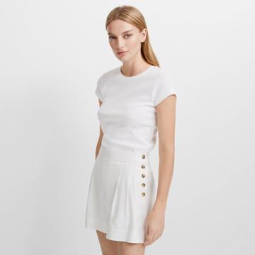 Club Monaco Blanc De Blanc Lettee Short