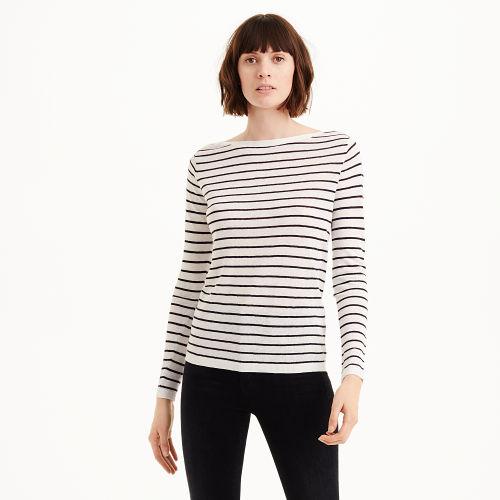 Club Monaco Color Blue Lana Classic Stripe Sweater