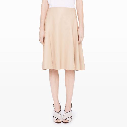 Club Monaco Color Brown Joaquina Leather Skirt In Size 12