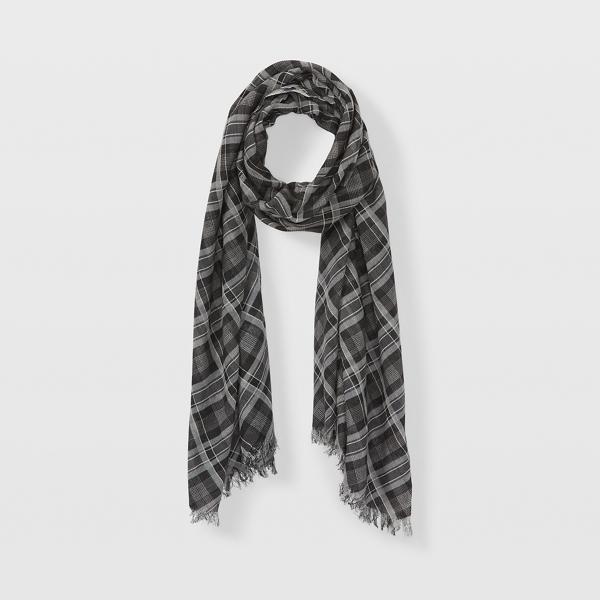 Club Monaco Plaid Lightweight Oversized Scarf