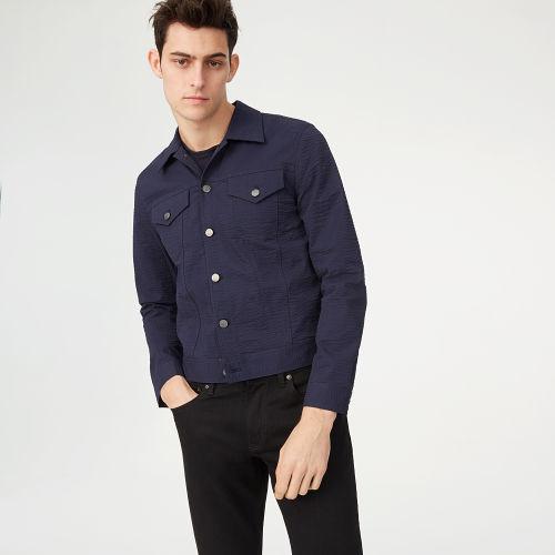 Club Monaco Color Blue Seersucker Jacket