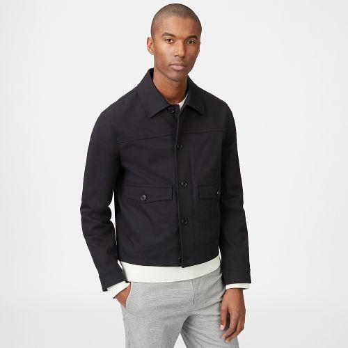 Club Monaco Color Black Short Workwear Jacket