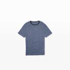 Club Monaco Color Blue Short-sleeve Linen Ringer Tee