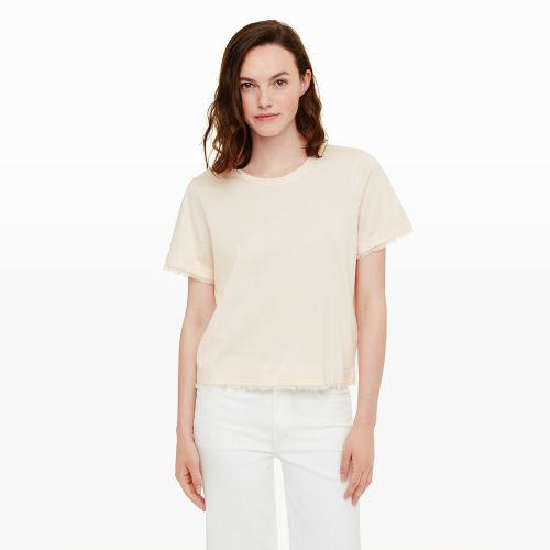 Club Monaco Color Foundation Elila Frayed Shirt