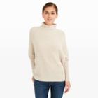 Ib Color White Emma Ribbed Cashmere Sweater