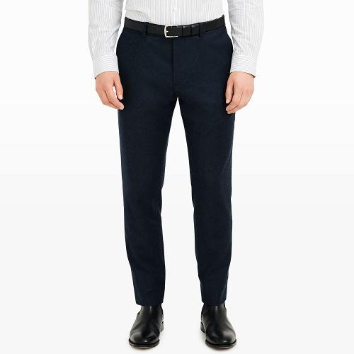 Club Monaco Color Navy Melange Sutton Wool Melange Pant
