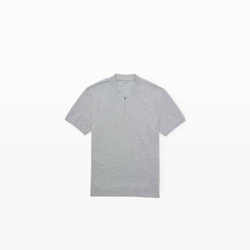 Club Monaco Color Grey Short-sleeve Quarter Zip