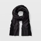 Club Monaco Charcoal And Black Kensington Cashmere Scarf