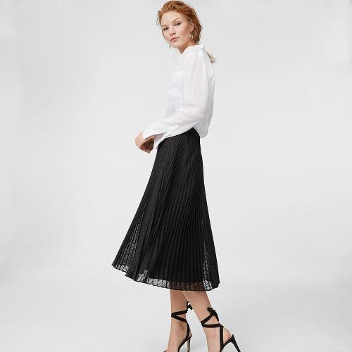 Club Monaco Color Black Behtina Pleated Skirt
