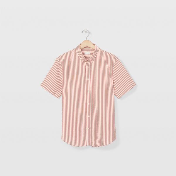 Club Monaco Short Sleeve Seersucker Shirt
