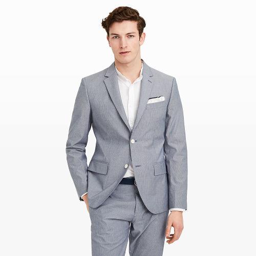 Club Monaco Color Blue Grant Fine Stripe Blazer