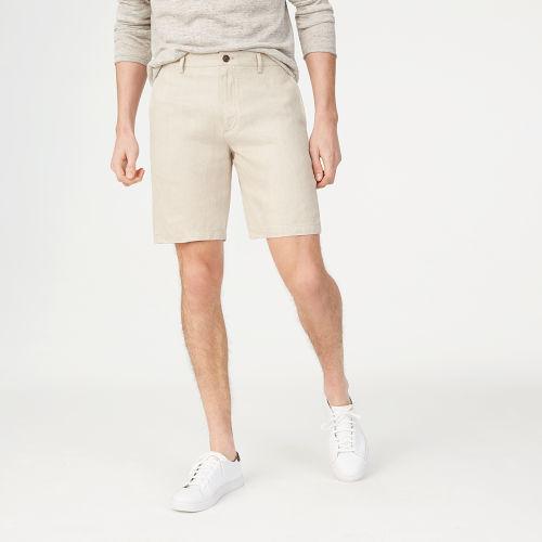 Club Monaco Color White Maddox 9 Linen Short