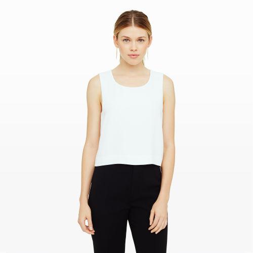 Club Monaco Color White Darelle Crop Top