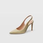 Club Monaco Color Yellow Reejina Suede Sling Pump