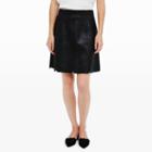 Club Monaco Color Black Erlend Faux Leather Skirt
