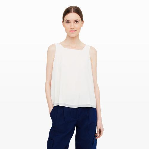 Club Monaco Collection Color White Florin Tie-back Top