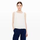 Club Monaco Collection Color White Florin Tie-back Top