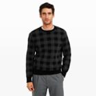 Club Monaco Color Black Buffalo Check Crew Sweater