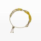 Club Monaco Color Yellow Mixed-stone Wrap Bracelet