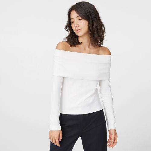 Club Monaco Color White Tabbie Top