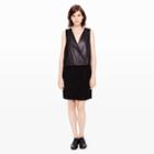 Club Monaco Color Black Enzo Leather Dress