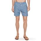 Club Monaco Color Blue 9 Katin Printed Swim Trunk