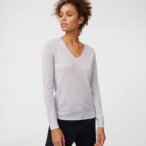 Club Monaco Color Blue Agnes Tipped Sweater