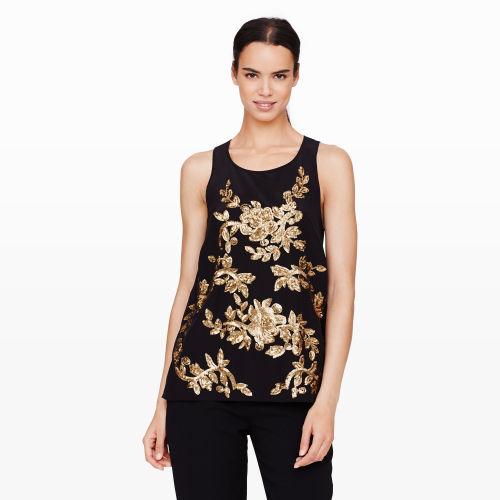 Club Monaco Color Black Dsuni Tank In Size Xs