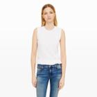 Club Monaco Color White Aleedah Scalloped Sweater