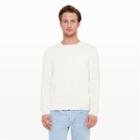 Club Monaco Color White Double-knit Henley In Size Xs