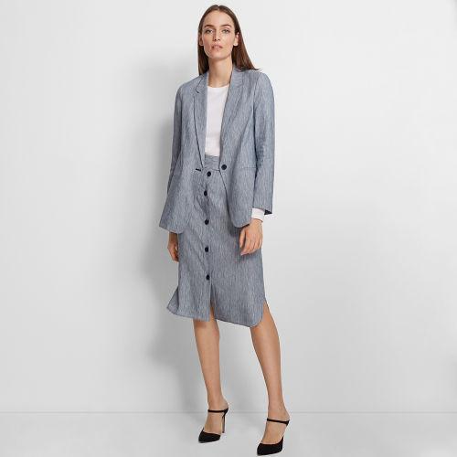 Club Monaco Color Blue Shashah Skirt