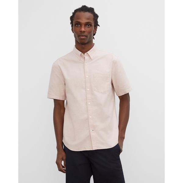 Club Monaco Short Sleeve Summer Oxford