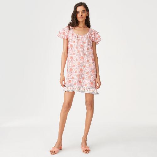 Club Monaco Color Cherry Pop Vidorus Silk Dress