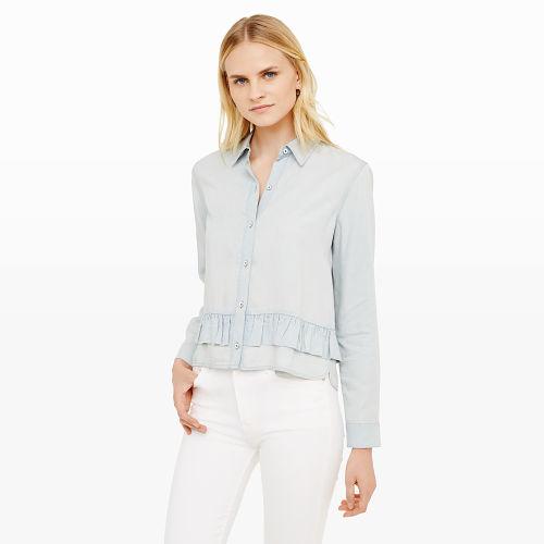 Club Monaco Color Blue Pacae Shirt