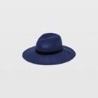 Club Monaco Navy Hat Attack Wide Brim Wool Hat