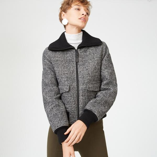 Club Monaco Black Multi Mackage Alivia Jacket