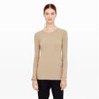 Ib Color Brown Tulsie Ribbed Sweater