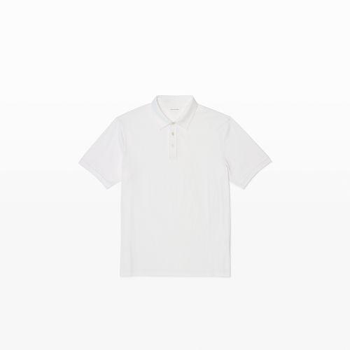 Club Monaco Color White Raw-edge Polo
