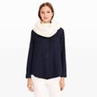 Club Monaco Color White Micaila Cable Infinity Scarf