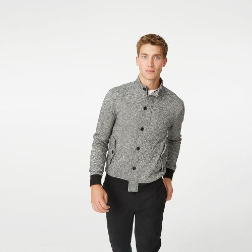 Club Monaco Color Grey Marled Knit Jacket