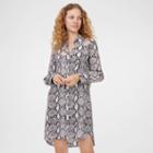 Club Monaco Color Grey Tuline Silk Dress