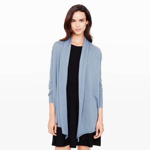 Club Monaco Color Blue Cecile Elbow Wrap In Size M/l