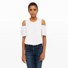 Club Monaco Color White Lashell Tie Top