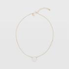 Cl Color Gold Short Circle Necklace