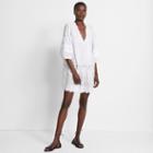 Club Monaco Color White Torynt Embroidered Dress