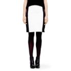 Club Monaco Color Black Lorella Leather Paneled Skirt